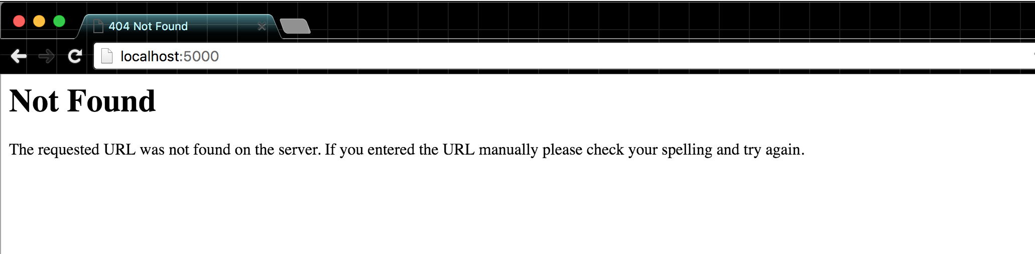 flask 404 not found flask 404 not found